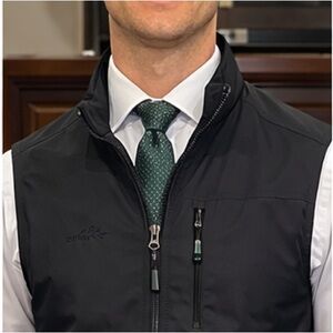 Men's Black Lightweight Zip-Up Vest